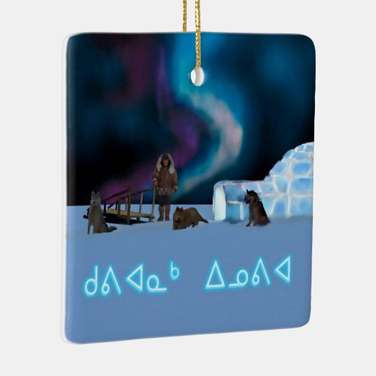 Far North Christmas Keramikornament (Rechts)