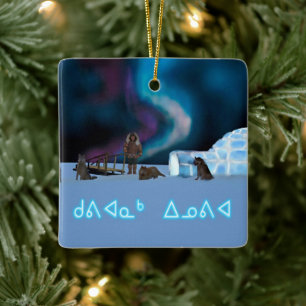 Far North Christmas Keramikornament
