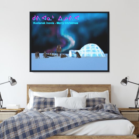 Far North Christmas Leinwanddruck (Insitu (Schlafzimmer))