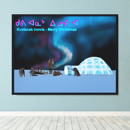 Far North Christmas Leinwanddruck (Insitu (Holzboden))
