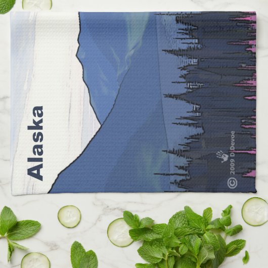 Far North Summer Küchentuch (Gefaltet)