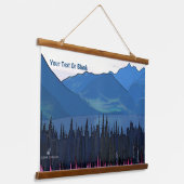 Far North Summer Wandteppich Mit Holzrahmen (Gewinkelt)