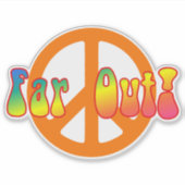 Far Out! Aufkleber (Vorderseite)