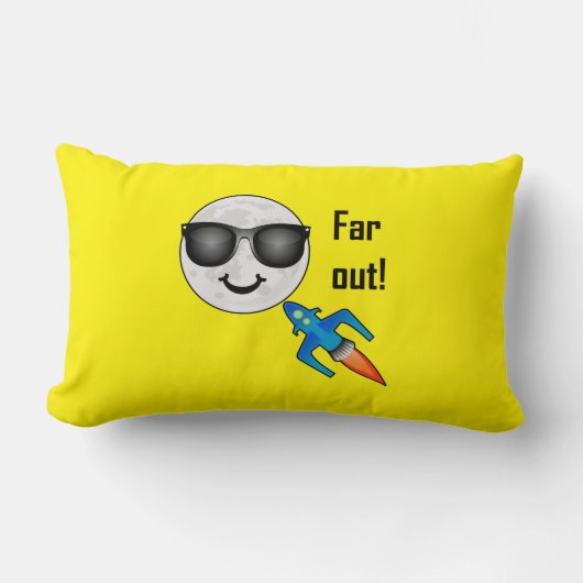 Far Out Design - Lumbalkissen 13" x 21" Lendenkissen (Vorderseite)