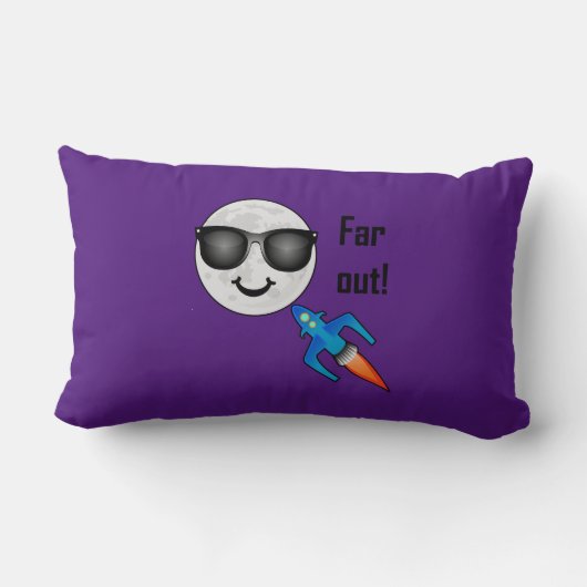 Far Out Design - Lumbalkissen 13" x 21" Lendenkissen (Rückseite)