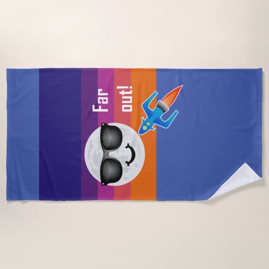 Far Out Design - Strandhandtuch (Vorderseite)