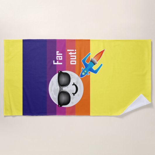 Far Out Design - Strandhandtuch (Vorderseite)