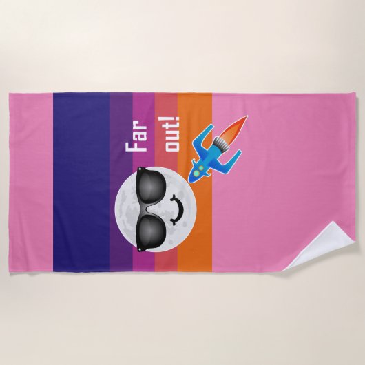 Far Out Design - Strandhandtuch (Vorderseite)