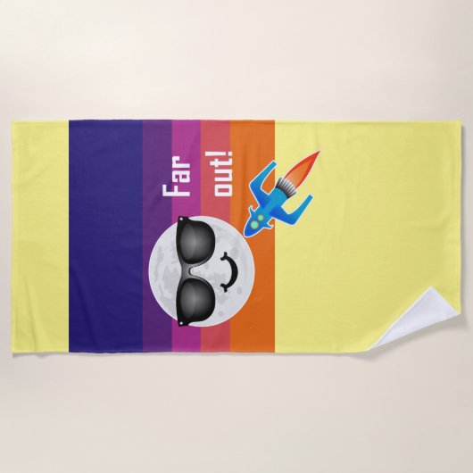 Far Out Design - Strandhandtuch (Vorderseite)