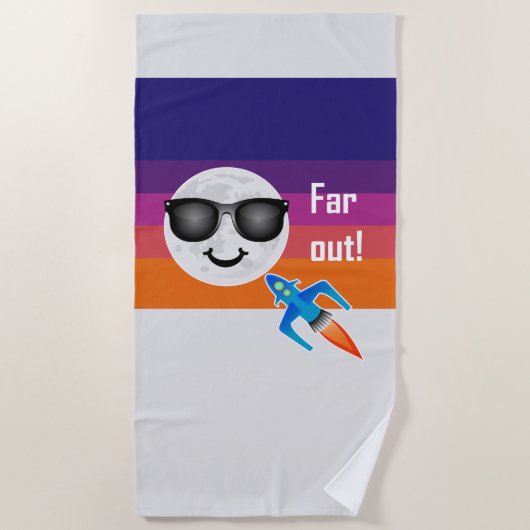 Far Out Design - Strandhandtuch (Vorderseite)