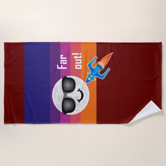 Far Out Design - Strandhandtuch (Vorderseite)