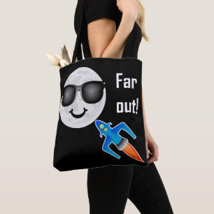 Far-out-Design - Volldrucktasche, Mittel Tasche