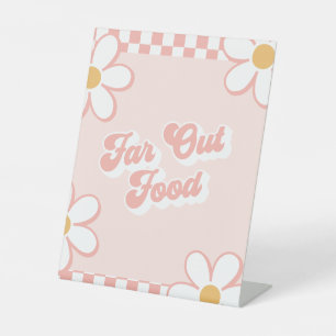 Far-out Food Groovy Baby Dusche Food Sign Sockelschild