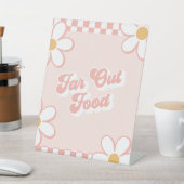 Far-out Food Groovy Baby Dusche Food Sign Sockelschild (In SItu)