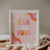 Far out Food Sign | Groovy Party Sign