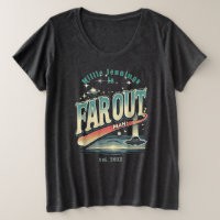 Far Out Man Personalisiert Retro 70er Vintag
