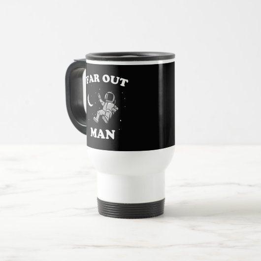 Far Out Man Reisebecher (Vorderseite Links)