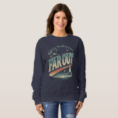 Far Out Man Retro 60er Slogan Personalisiert Sweatshirt (Vorne ganz)