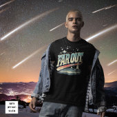 Far Out Man Retro 60er Slogan Personalisiert T-Shirt