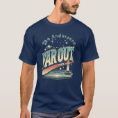 Far Out Man Retro 60er Slogan Personalisierte Fami T-Shirt (Vorderseite)