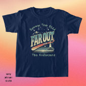 Far Out Man Retro 60er Slogan Personalisierte Fami T-Shirt