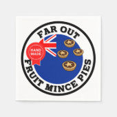 Far out New Zealand Obstminzpies Serviette (Vorderseite)