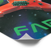 "FAR OUT"-Poster Poster (Ecke)