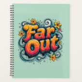 Far Out Retro 70er Psychedelic Groovy Hippie Planer (Vorderseite)