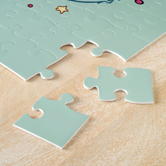 Far Out Retro 70er Psychedelic Groovy Hippie Puzzle (Seite)