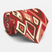 Far out Retro Abstrakt zweiseitig bedruckt Krawatte (Gerollt)