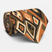 Far out Retro Abstrakt zweiseitig Krawatte (Gerollt)