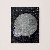 Far Side of the Moon Earth Starry Sky Puzzle (Vertikal)