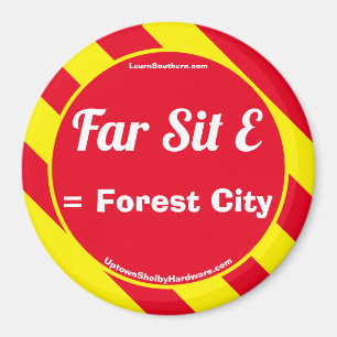 Far Sit E Red/Gelb Magnet