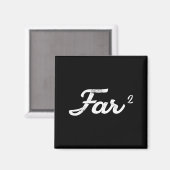 Far Squared Farfar Swedish Or Danish Grandpa Funny Magnet (Vorderseite/Rückseite)