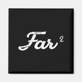 Far Squared Farfar Swedish Or Danish Grandpa Funny Magnet (Vorne)