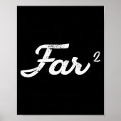 Far Squared Farfar Swedish Or Danish Grandpa Funny Poster (Vorne)