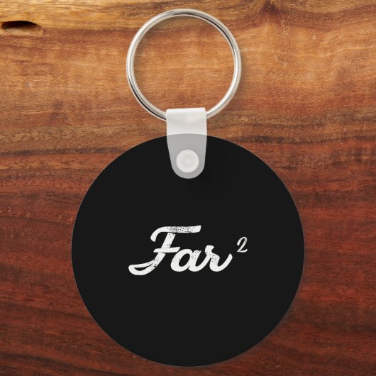 Far Squared Farfar Swedish Or Danish Grandpa Funny Schlüsselanhänger (Vorderseite)