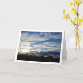 Far Sunset Sky Karte (Gelbe Blume)