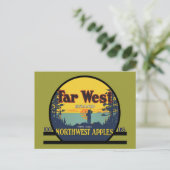Far West Apples Postkarte (Stehend Vorderseite)