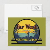 Far West Apples Postkarte (Vorne/Hinten)
