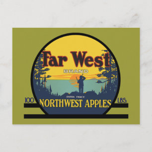 Far West Apples Postkarte