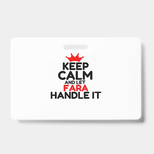 FARA AUSWEIS (Vorderseite)