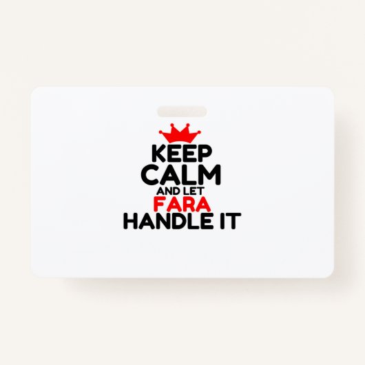 FARA AUSWEIS (Vorderseite)