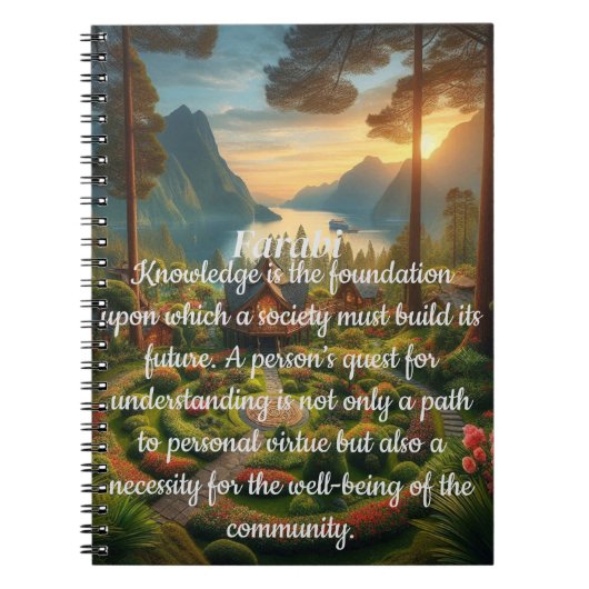 Farabis schönes Wort Notizblock (Vorderseite)