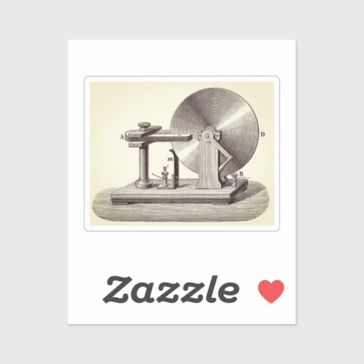 Faraday-Scheibengenerator Aufkleber (Blatt)