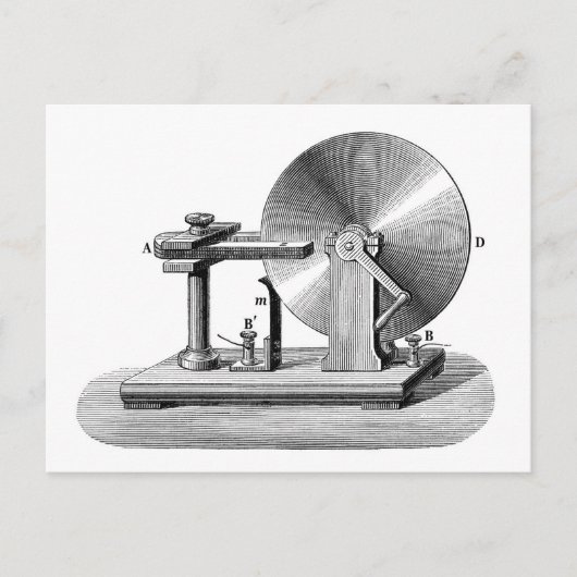 Faraday-Scheibengenerator Postkarte (Vorderseite)