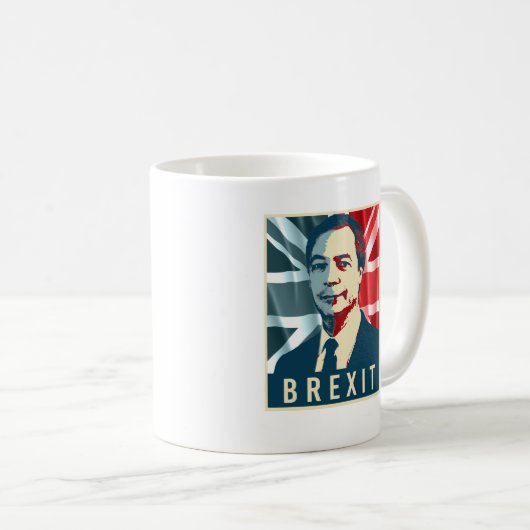 Farage Brexit Plakat - - Kaffeetasse (VorderseiteRechts)