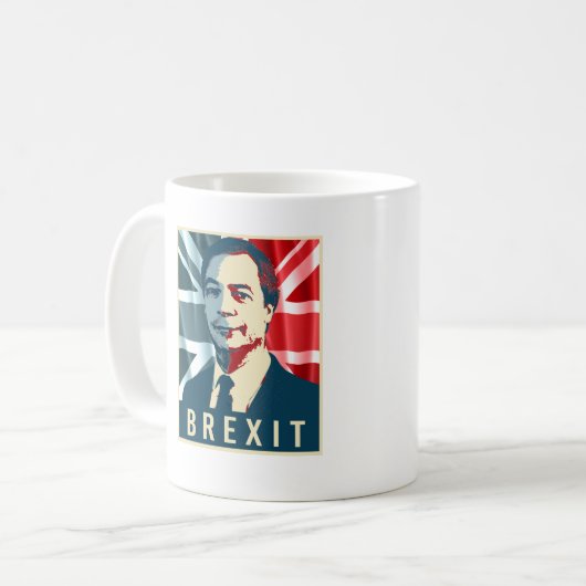 Farage Brexit Plakat - - Kaffeetasse (Vorderseite Links)