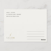 Faraglioni Rocks Capri Wasserfarbe Save the Date Postkarte (Rückseite)