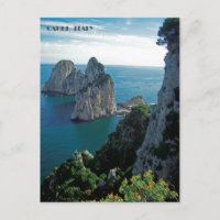 Faraglioni Rocks, Insel Capri Postcard